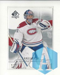 Carey Price 2008-09 Upper Deck SP Authentic Card # 87